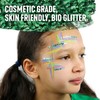 Snazaroo Bio Glitter Face and Body Paint, Biodegradable Fine Gliter,Green
