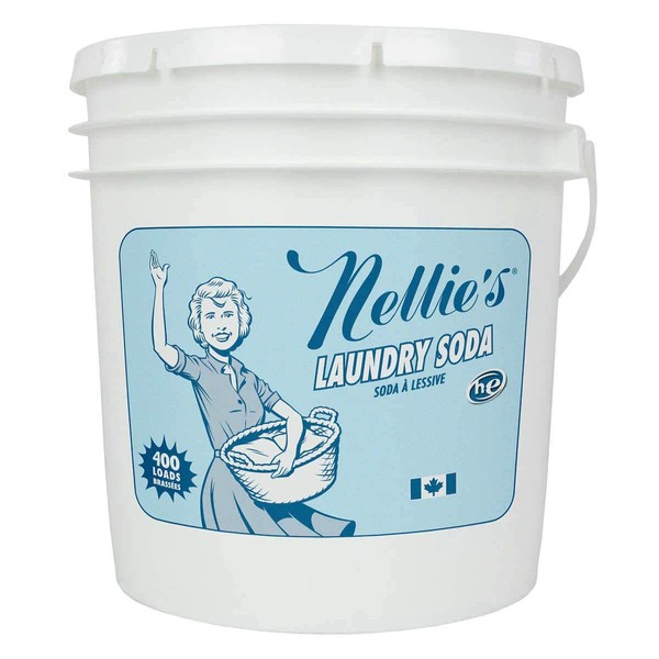 Nellie's Laundry Soda - Concentrated Laundry Detergent Powder - Bulk 400 Loads - Eco-Friendly, Biodegradable, Vegan, Hypoallergenic, Fragrance-Free, and Non-Toxic Formula