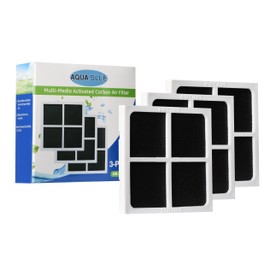 LT120F Air Filter Compatible Replacement, Model Numbers:LG LT120F, Kenmore Elite 9918, 795 and LG ADQ73214404, 3 Pack - AQUA BLUE