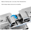 2PCS Stainless Steel 304 Hidden Hinge,Silent Close Invisible Mounting Folding