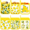 6 Pcs Pot Holders for Kitchen Heat Resistant Yellow Lemon