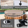 AKEfit Round Hot Tub Cover, 600D Polyester Waterproof for Hot