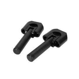 IUVWISN Motorcycle Highway Foot Pegs Adventure Footpegs 7/8"-1.25" Crash Bar Rest Pedal CNC Universal for KLR 650 DR650 XR650L TW200 CRF300L 390/790/890/1290 Tenere 700 V-storm ADV Dual Sport Black