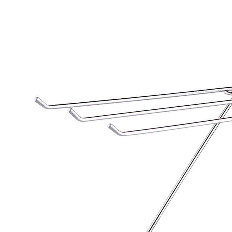 Foldable Floor Towel Holder Stainless Steel Z Shaped 3 Bars