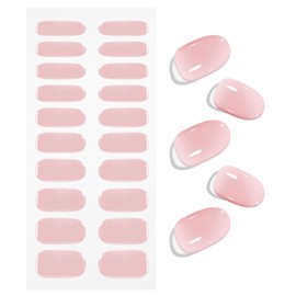 JMEOWIO Nail Foil UV Hardening Cream Pink UV Gel Nail Strips Nail Stickers Nail Stickers Nail Art Decoration Nail Design Accessories