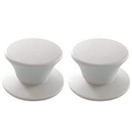 JoyTube Universal Pot Pan Lids Replacement Knob, Silicone Heat Resistant Pan Cover Holding Handles BPA Free Dishwasher Safe Fits Skillets and Kitchen Cookware (Pack of Two-Light Grey)