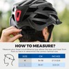 Scavin Adult Bike Helmet, Featuring 4 Modes of Light, Lightweight