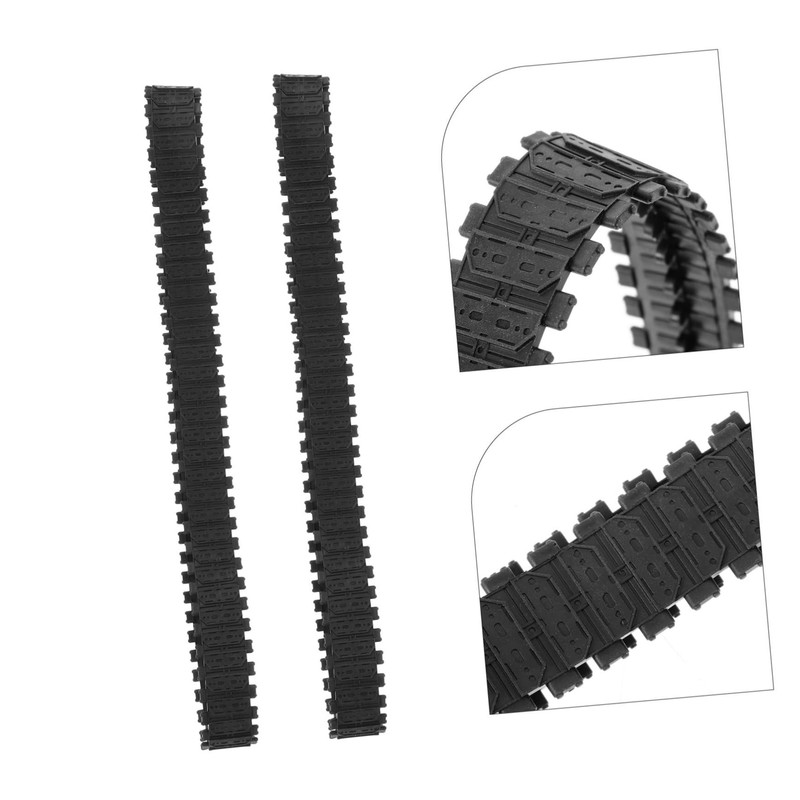 SAFIGLE 2 Pcs Rubber Crawler Tankway Truck Tank Crawler Replacement