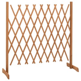 CHARMMA Garden Trellis Fence Orange 70.9"x39.4" Solid Firwood