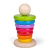 Bigjigs Toys My First Wooden Rainbow Stacker - Stacking Rings