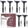 Set of 6 UF487 Ignition Coils and SP487 Iridium Spark