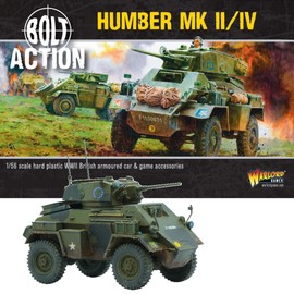 Warlord Games Auto blindata Humber MK II/IV dell'esercito britannico, scala 1:56/28 mm, in plastica, modellino in scala per miniature della Seconda Guerra Mondiale altamente dettagliate