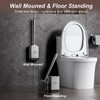 Sellemer Toilet Brush and Holder Set - Flexible Toilet Bowl