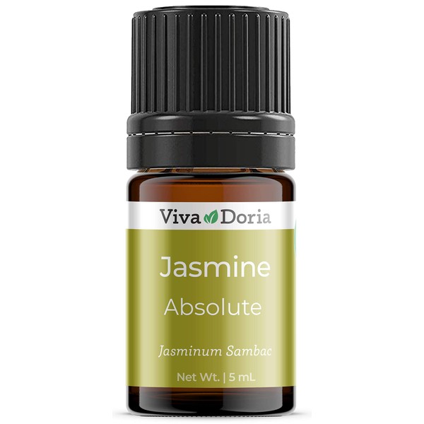 Viva Doria Jasmine Oil, Absolute Jasminum Sambac, 5 mL