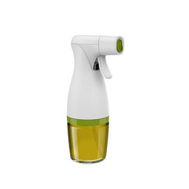 Prepara Simply Mist Olive Oil Sprayer, Chrome Band, White/Green