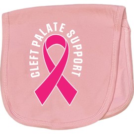 inktastic Cleft Palate Cleft Lip Ribbon Support Baby Burp Cloth Pink 29e4a