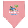 inktastic Maui Hawaii Cute Vacation Baby Bandana Bib Mauve and