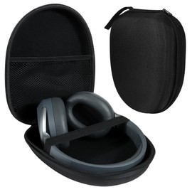 Hard Shell Case for Over-Ear Headphones, Headset and Earphones - Premium Protective Case with Robust Case, Travel and Storage Bag in Black, Dimensions 21 x 18.5 x 6 cm