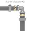 8Pcs 3/4" Equal Elbow Air line Fittings for 3/4 Inch