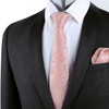 Alizeal Mens Classic Paisley Necktie with Pocket Square Handmade Floral