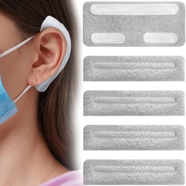 VARMDUKKE 4pcs Soft Nasal Cannula Ear Cushions, Breathable Oxygen Covers Tubing Ear Pads, Oxygen Ear Protectors Comfort Cannula Wrap for Oxygen Users, Eyeglasses Pain Relieve - Grey