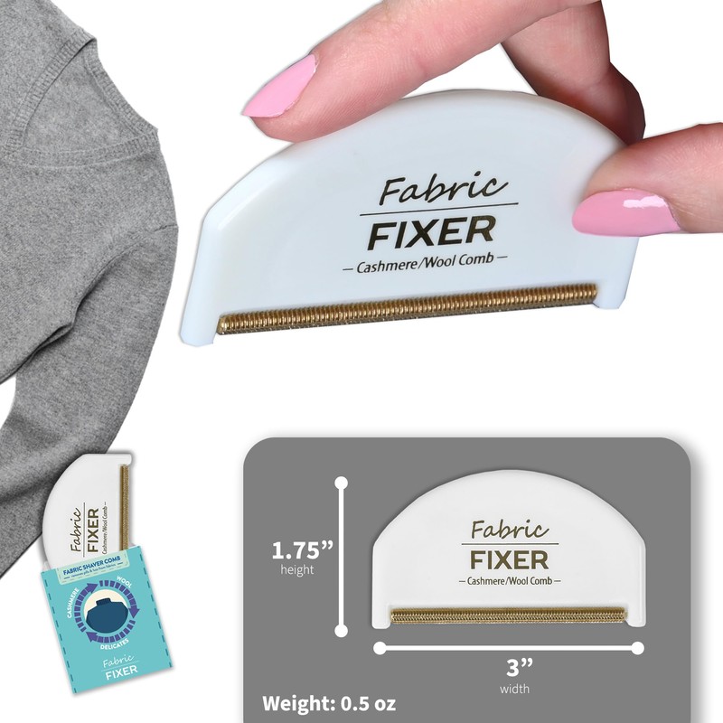 Cashmere Sweater Comb for Pills and Fuzz with Brass Teeth