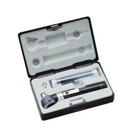ADC Otoscope, Pocket Size, LED Lamp, 2.5V Hard Case, Diagnostix 5111NL, Black