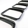 7PC of Gloss Black Front Grill Rings Inserts Compatible with