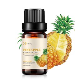 AOPING Pineapple Essential Oil - 100% Pure Organic Natural Plant (Ananas comosus) Pineapple Oil for Diffuser, Aromatherapy, Spa, Massage, Yoga, Perfume, Body - 0.33oz
