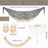 Sureio - 4 accesorios de disfraz gitana, accesorios de danza