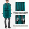 BeeGreen Laundry-Bag-Portable-Backpack, Mars Green Nylon Drawstring -Laundry Backpack Heavy Duty