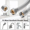 OSDUE Shower Hose, 1.5m PVC Universal Shower Pipe Anti-Kink, Standard