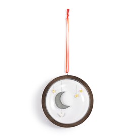 DEMDACO Sharon Nowlan Love You to The Moon 4 Inch Wood and Glass Hanging Christmas Ornament
