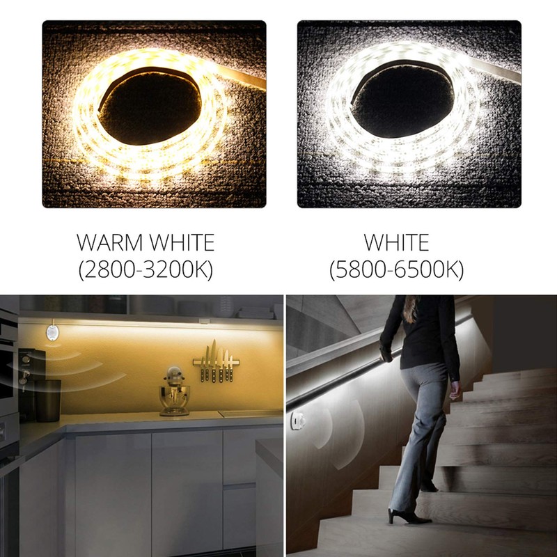 FOLGEMIR 4 m Warm White LED Bed Night Light, Flexible