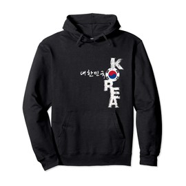 korea, korean character, korean flag Pullover Hoodie