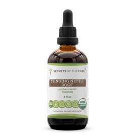 Stinging Nettle Root USDA Organic | Alcohol Extract, High-Potency Herbal Drops, Respiratory System | Made from 100% Certified Organic Stinging Nettle (Urtica Dioica) Dried Root 4 oz