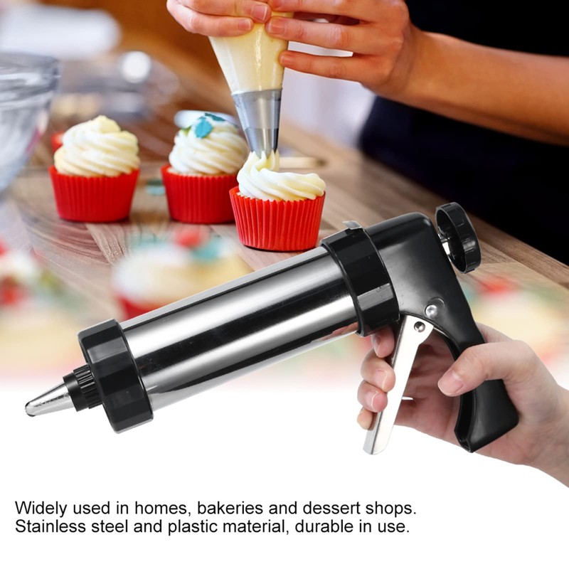 Cookie Press Gun Set, Spritz Cookie Press for Baking Stainless