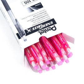 Pentel EnerGize X Mechanical Pencil, 0.5mm Fine Point, Pink Barrel, Companion Pencil for the EnerGel X Pens, PL105-P, Box of 12