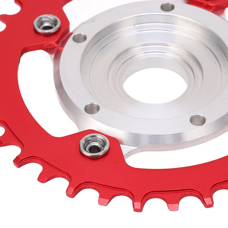 104BCD 36T Chainring Conversion Kit Aluminum Alloy Mid Drive Chainring