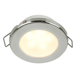 HELLA Marine EuroLED 75 3" Round Spring Mount Down Light - Warm White LED - Stainless Steel Rim - 12V
