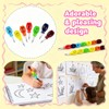 TUGHJXY 32 Pcs Stackable Pencils, Funny Stacking Pencils, Cute Rainbow