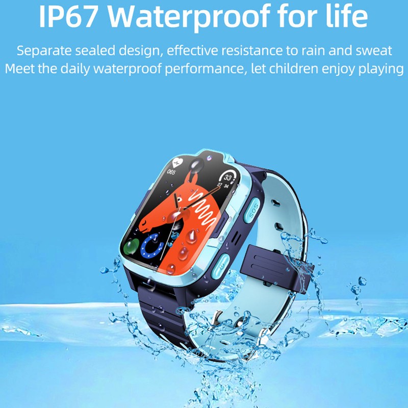 Kids Smart Watch Waterproof Voice Call Large Screen Sports Smartwatch