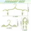 Travel Ready 4 Pack Plastic Folding Travel Hangers Durable Slim