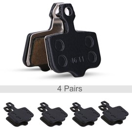 HERCHR 4 Pairs Disc Brake Pads with Spring Clamp, 30 x 20mm/1.18 x 0.78inch High Performance Metal Mountain Bike Disc Brakes Bike Pads for AvidElixir R Cr CR MAG/X0 XX DB