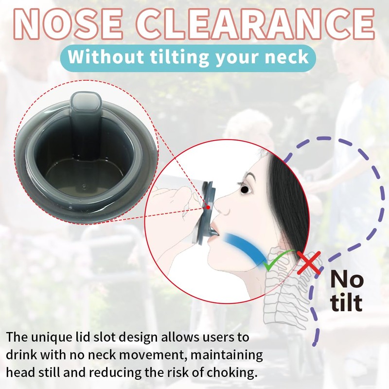 EZHOISLING Dysphagia Regulating Drinking Cups for Swallowing Difficulty - with