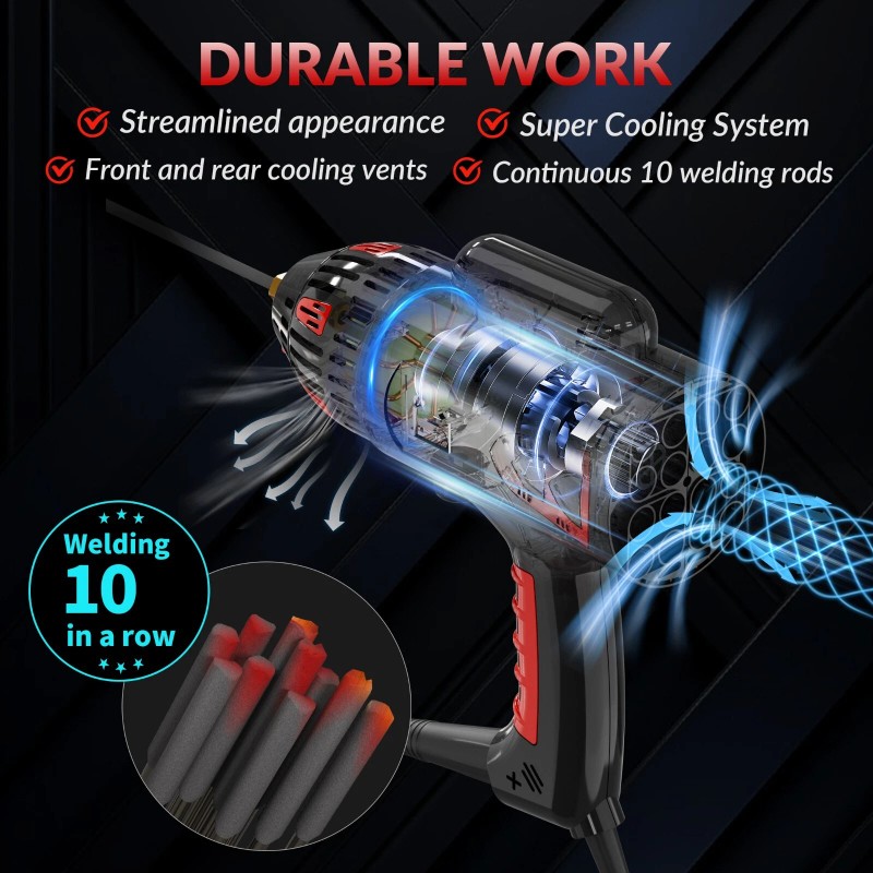 GZ GUOZHI 110V 130A Portable Handheld Stick ARC Welder with