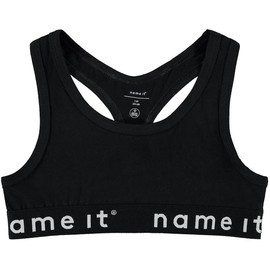 NAME IT Girls' Bustier (Pack of 2), Black (black)