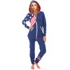 SKYLINEWEARS Women's Hooded Onesie Pajama Cozy Unisex Jumpsuit with Zip