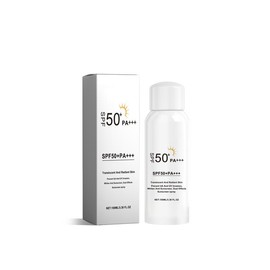 SPF50+ PA+++ Sunscreen Spray, 12H Waterproof & Brightening, Hyaluronic Acid + Rice Extract for Outdoor UV Protection, Anti-Aging Face & Body Spray spf - Specification: 1 pc