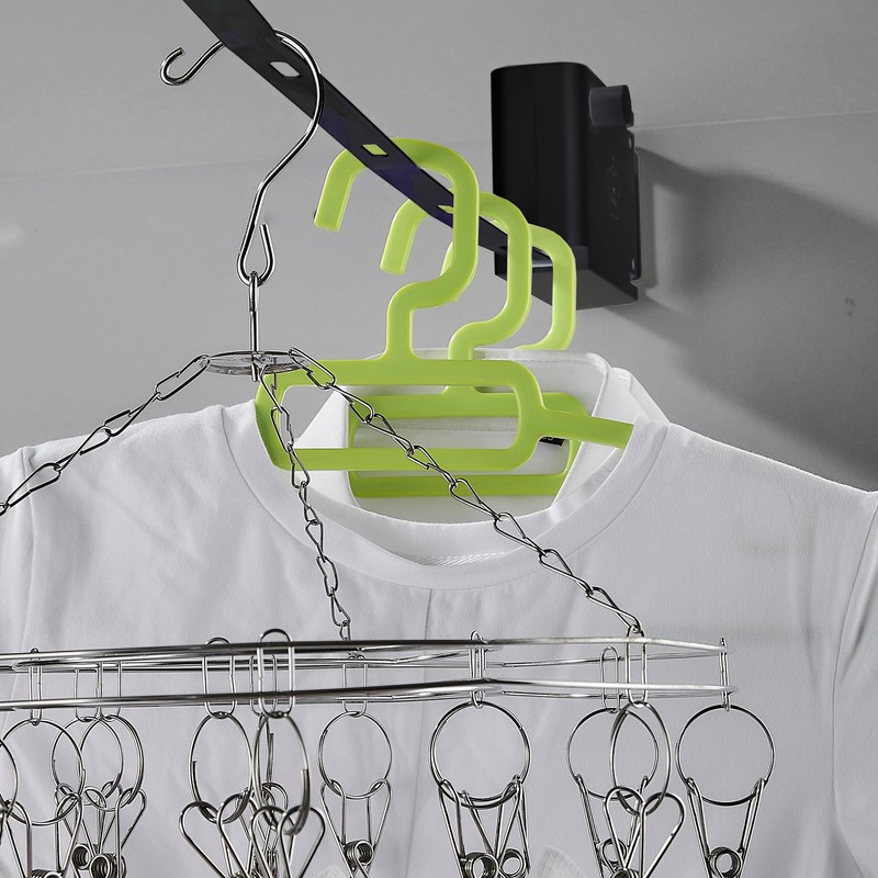 Retractable Wall Mounted Clothesline Washing Line 4m Line Invisible Clothes